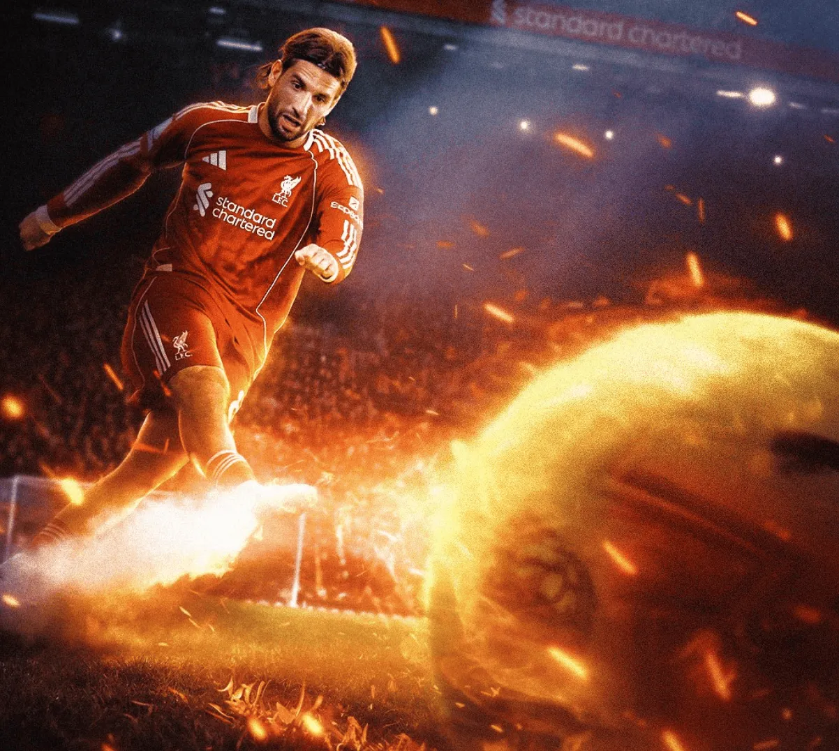 世界杯小组分组-索博单季英超4次任意球破门创红军纪录，距小贝英超纪录1球